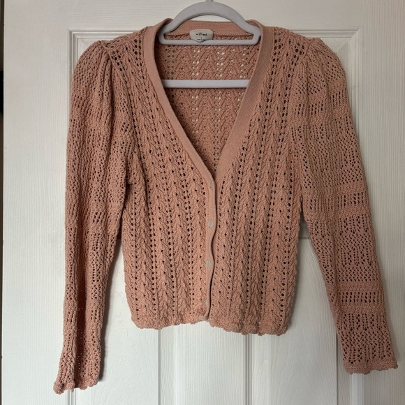 Aritzia splendour cardigan | Coral Blush - Picture 2 of 4